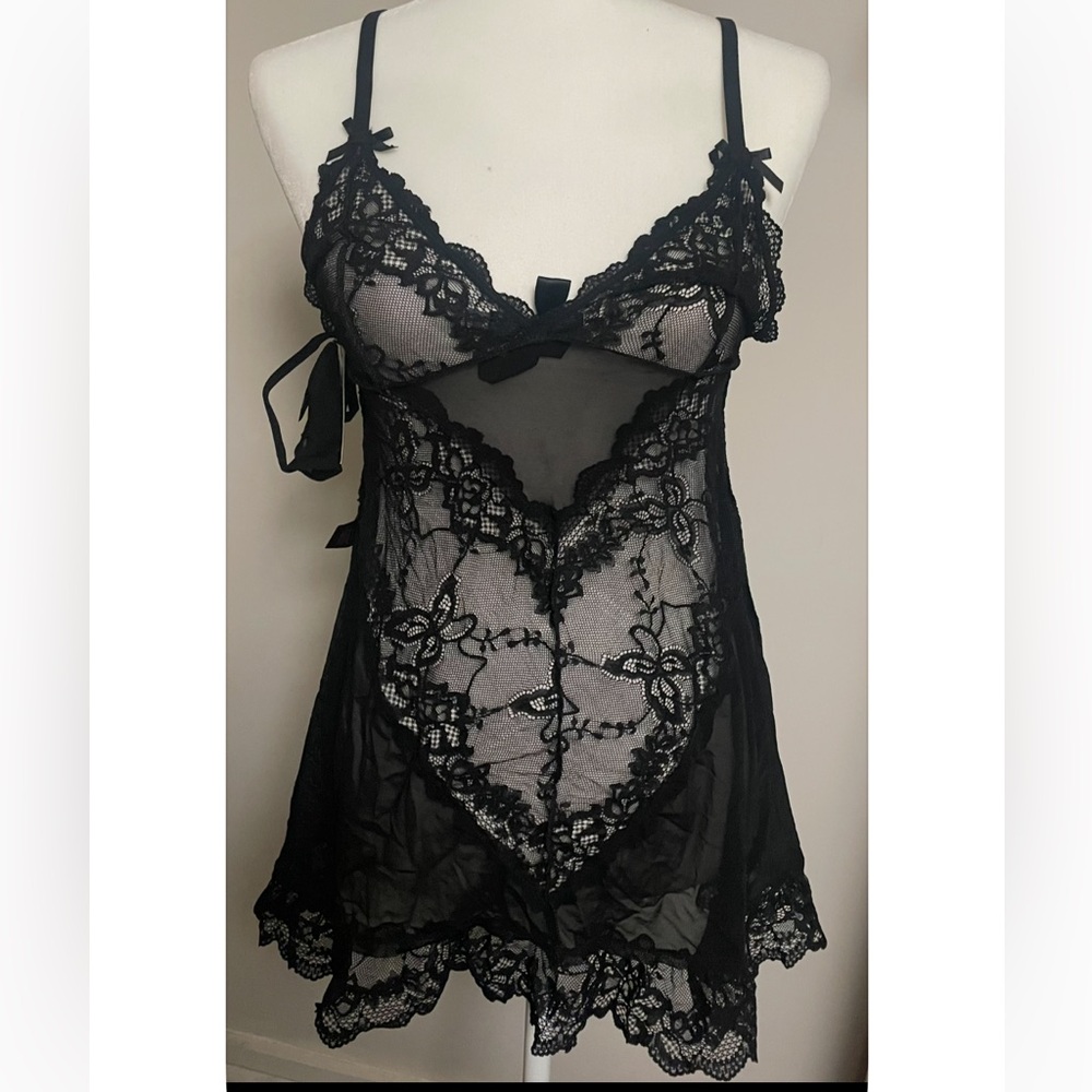 Frederick's of Hollywood Black Chemise